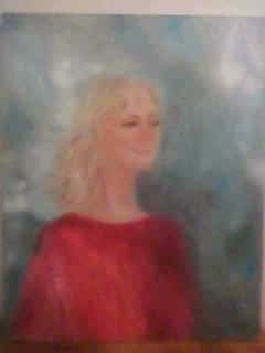 Peinture Tableau, Pastel: Femme blonde
