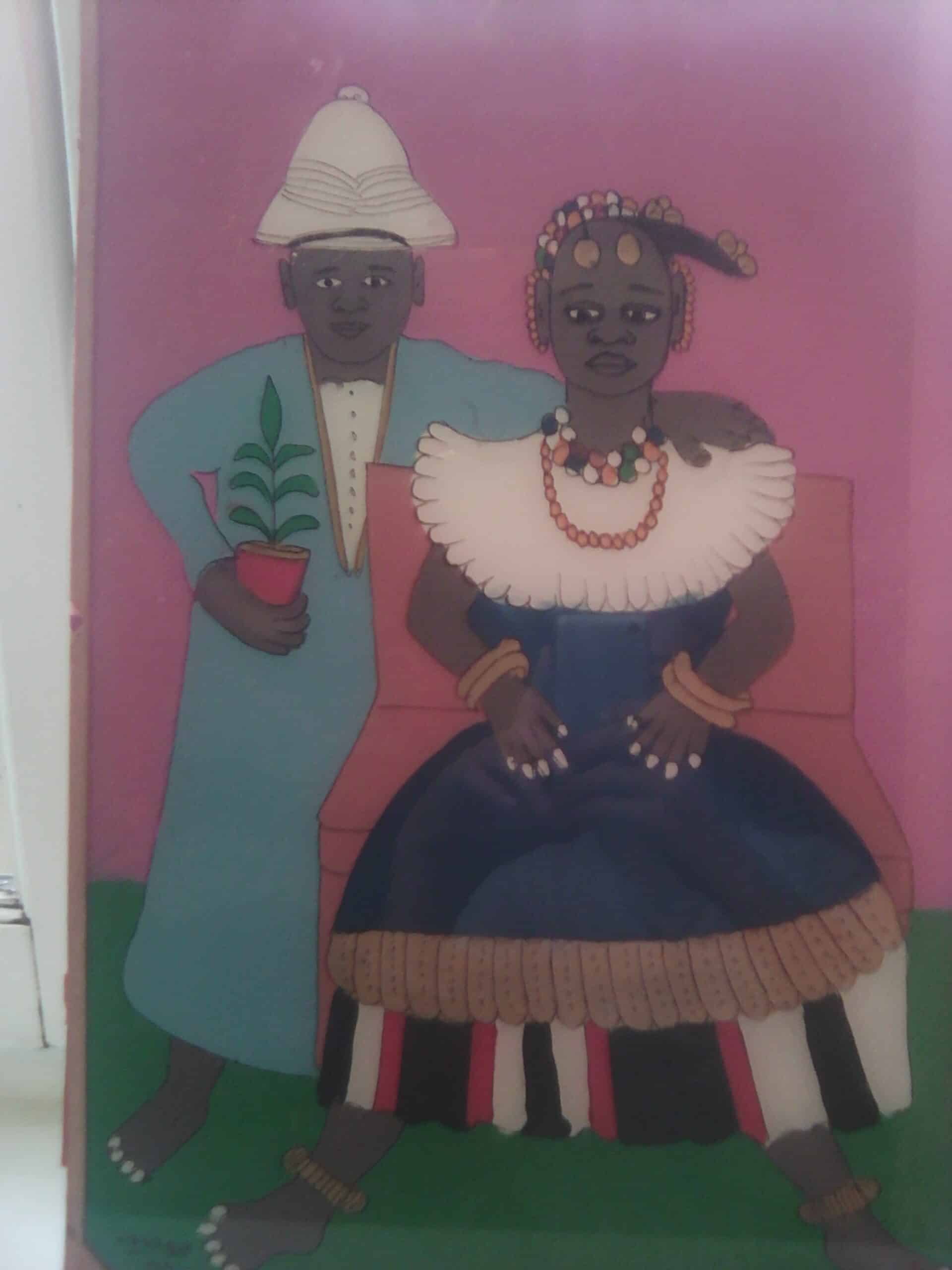 Peinture Tableau, Pastel: Gora mbengue
