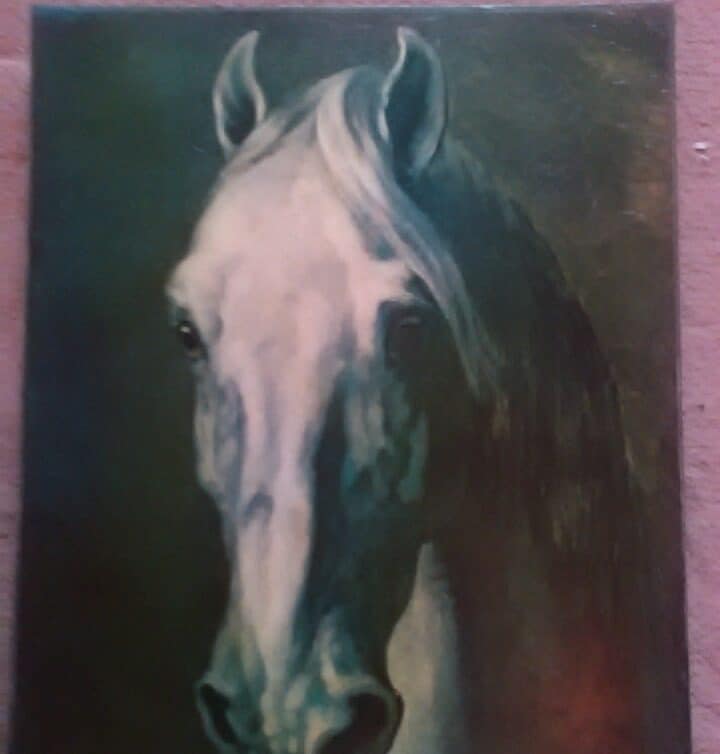 Peinture Tableau, Pastel: Géricault tête de cheval
