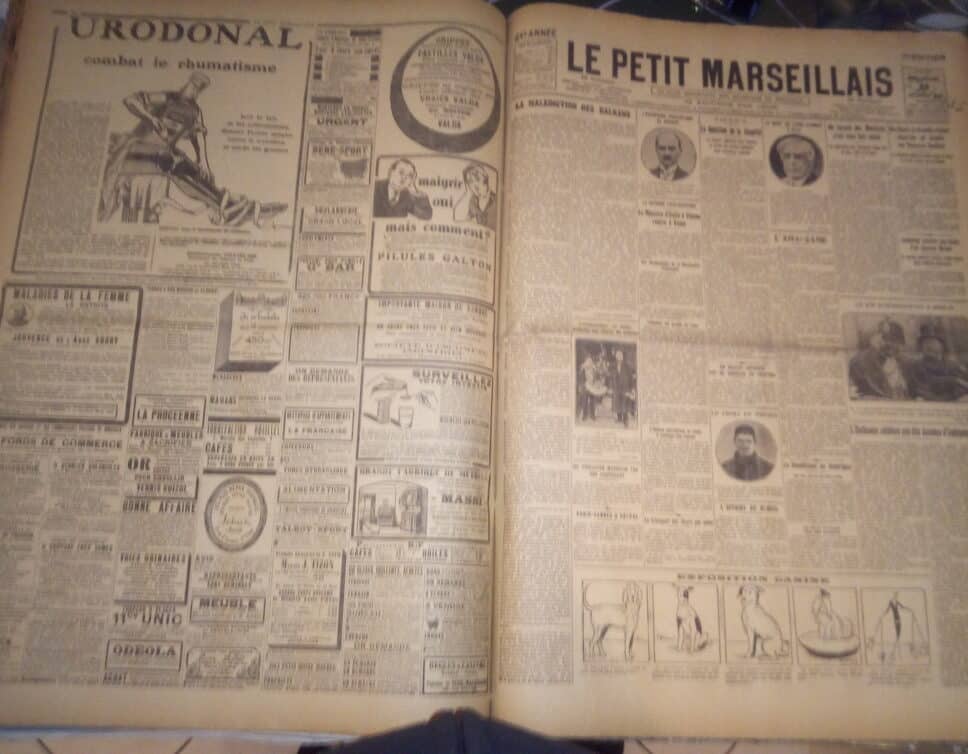 Estimation Livre, manuscrit: Livre de revu le petit marseillais de 1928