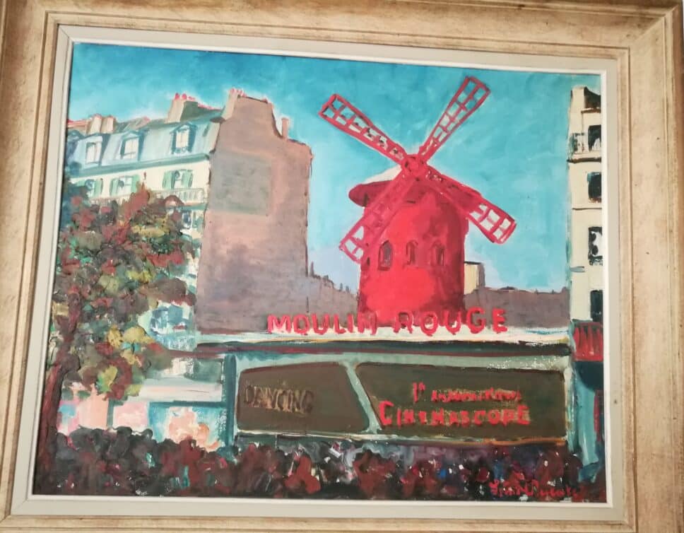 Peinture Tableau, Pastel: Moulin rouge
