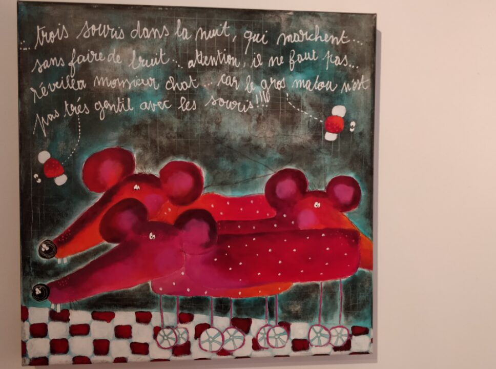 Peinture Tableau, Pastel: « Les Souris » de Sophie CHEZE