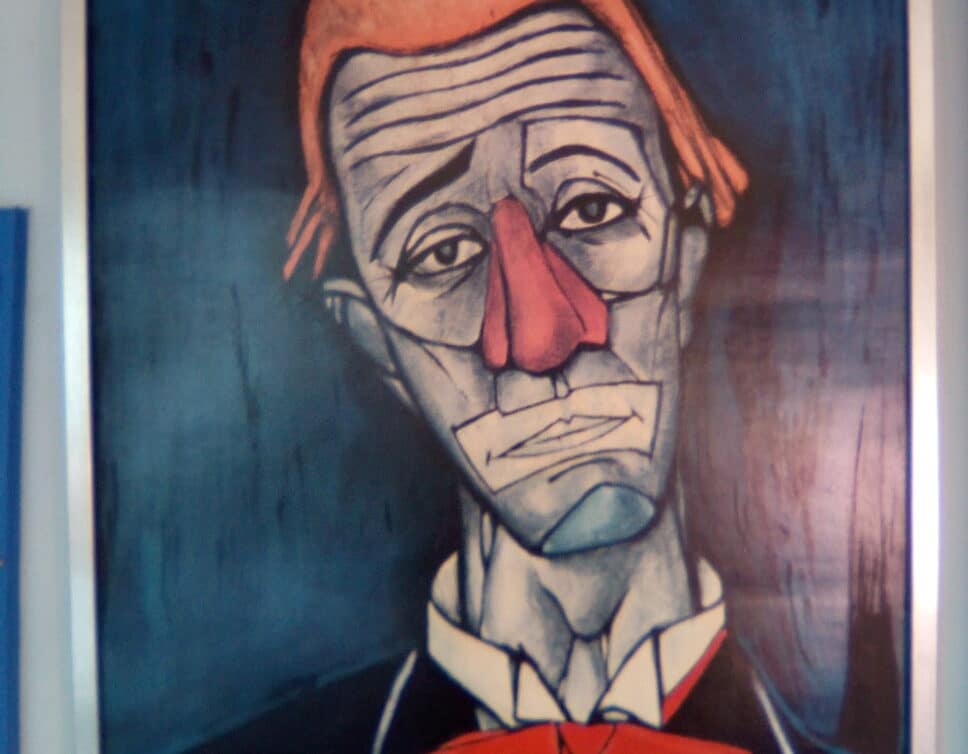 Peinture Tableau, Pastel: Tableau le clown de Bernard buffet