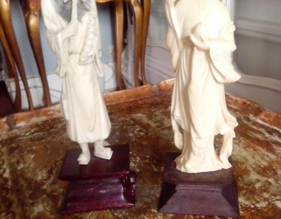 : couple statuettes ivoire