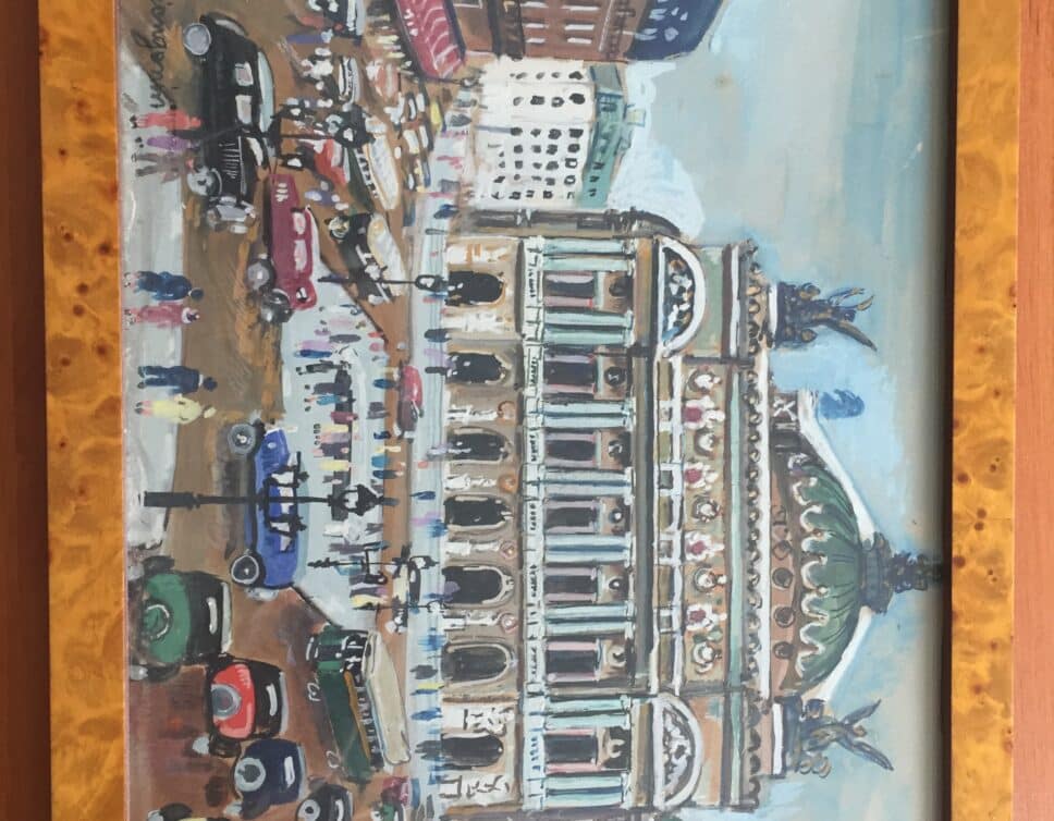 Peinture Tableau, Pastel: Place de l’Opéra