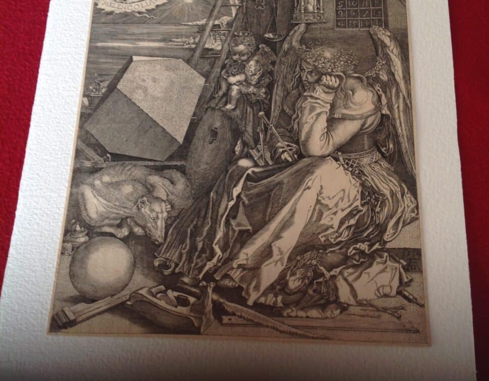 Burin de La Mélancolie I (1514) de Dürer