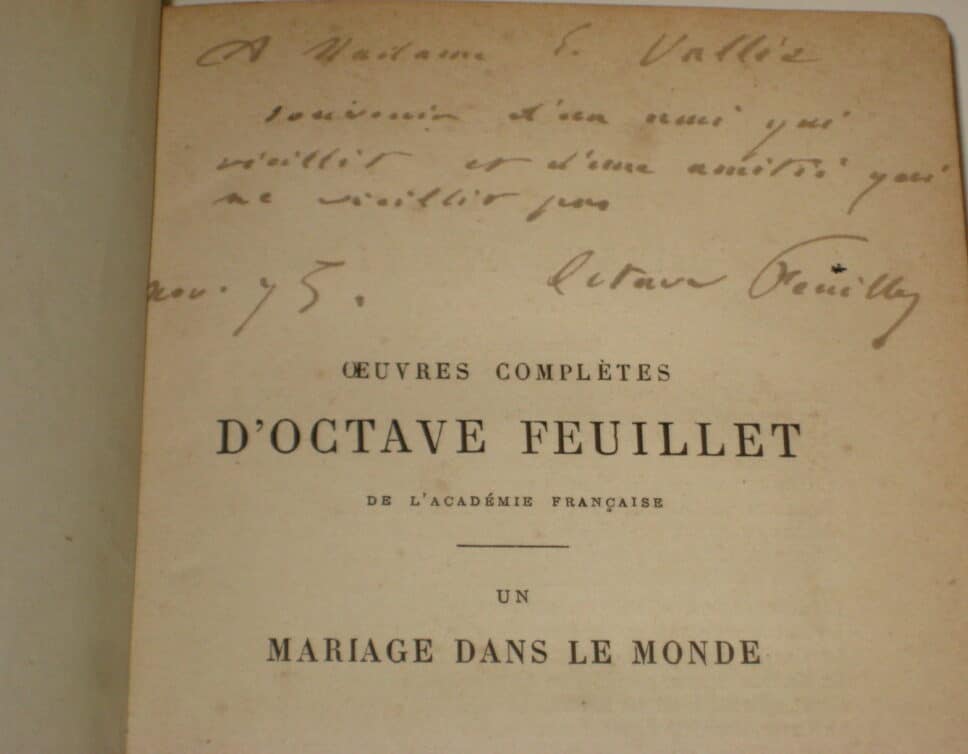 Estimation Livre, manuscrit: livre octave feuillet 1875