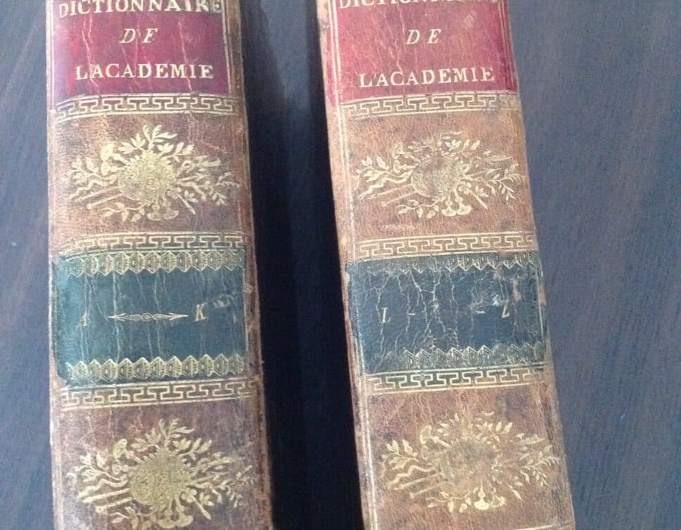 Estimation Livre, manuscrit: DICTIONNAIRE DE L ACADEMIE FRANCAISE