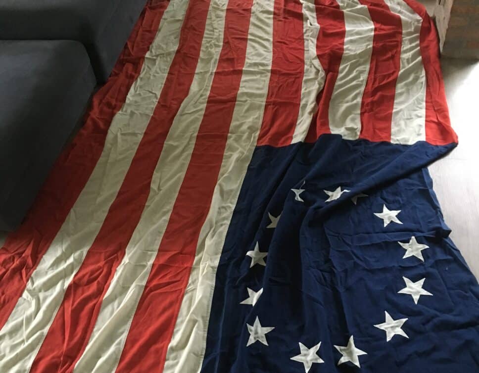 Grand drapeau américain des treize Etats fondateurs