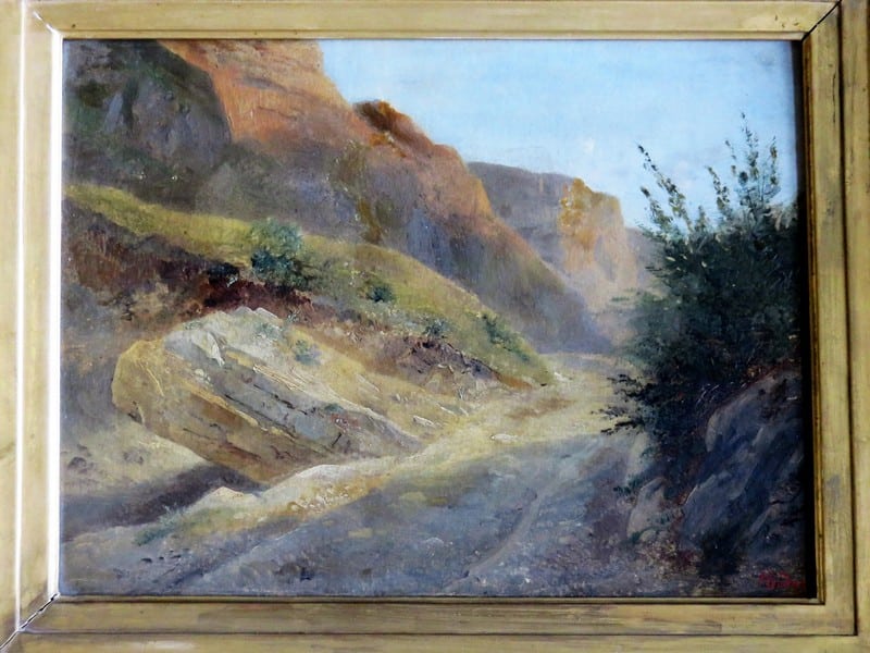 Peinture Tableau, Pastel: François Diday Paysage