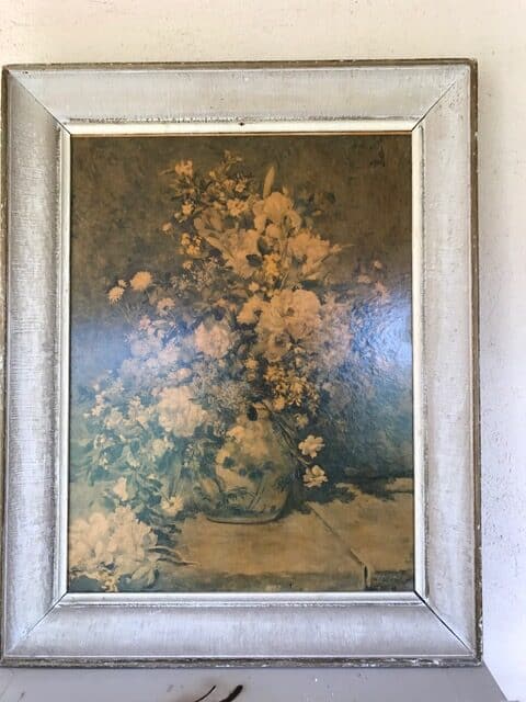 Peinture Tableau, Pastel: Tableau vase fleurs Renoir