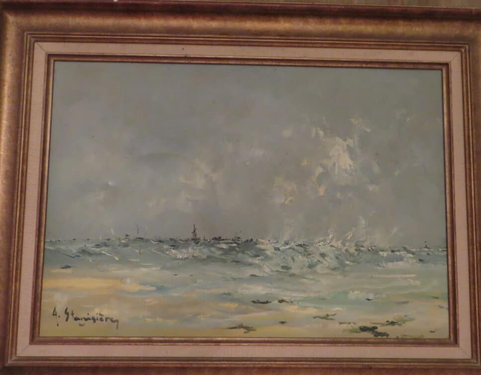 Peinture Tableau, Pastel: Peinture marine signée « Stanisière »