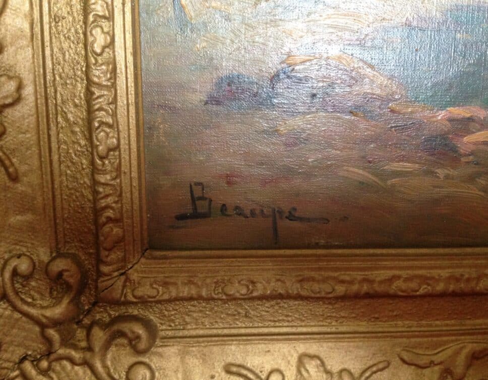 Peinture Tableau, Pastel: Tableau signé Beaupe ou Beaupre