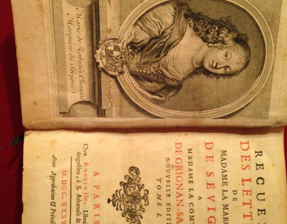 Estimation Livre, manuscrit: Recueil des Lettres de Madame la Marquise de Sévigné Collection complète des 6 volumes  Edition 1738