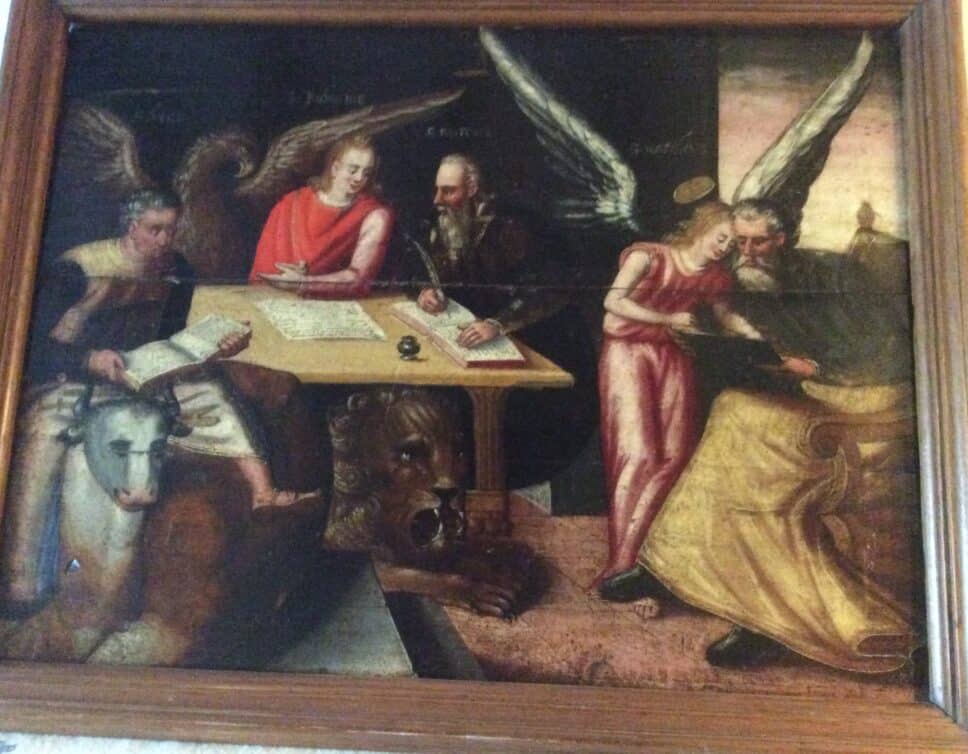 Peinture Tableau, Pastel: les 4 évangélistes