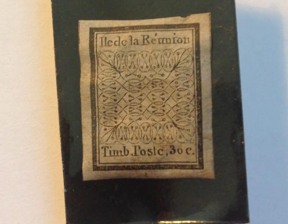 timbre ile de la réunion 30 c de 1852