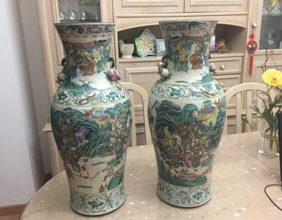 PAIRE VASES CHINOIS DYNASTIE MING