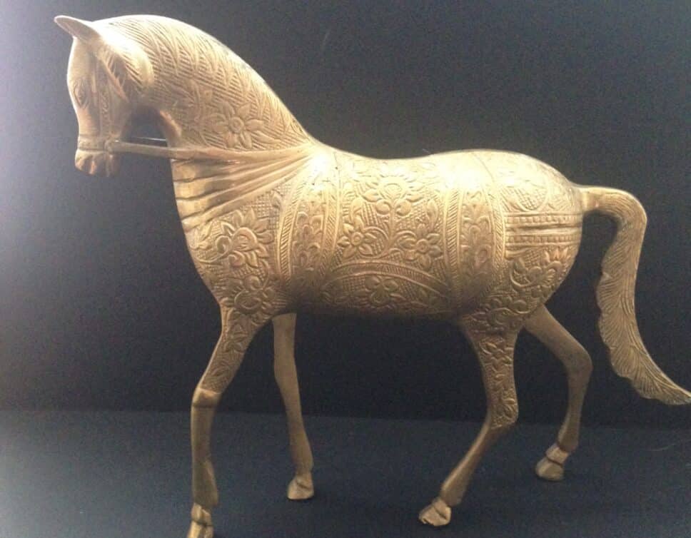 cheval en bronze