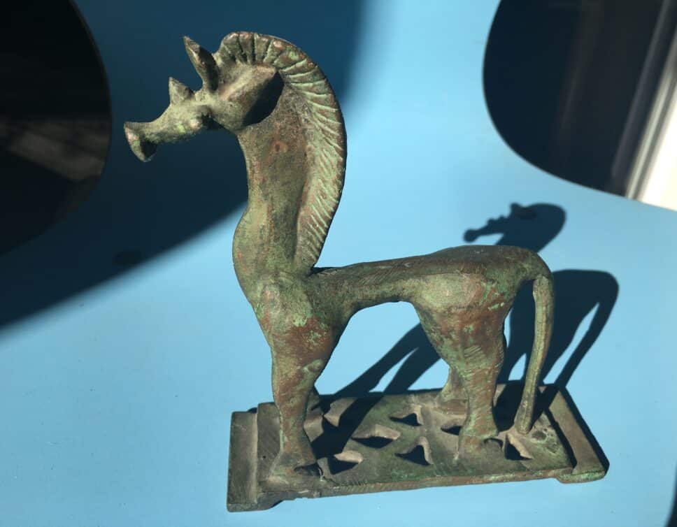 Statuette cheval bronze