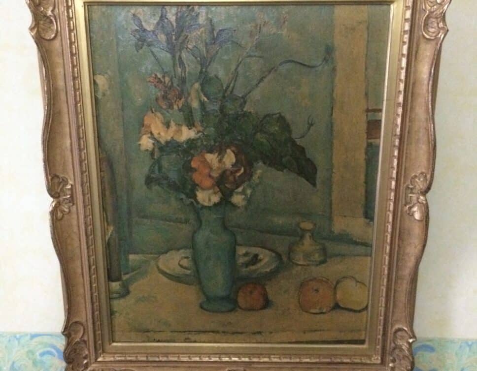Peinture Tableau, Pastel: Le vase blue