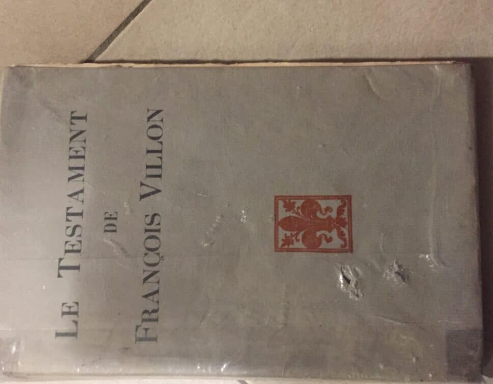 Estimation Livre, manuscrit: Livre Le Testament de Francois Villon 1929