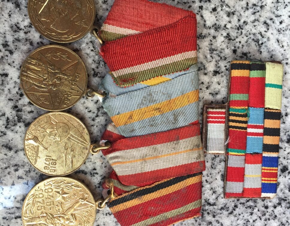 Barrette et médaille soviétique