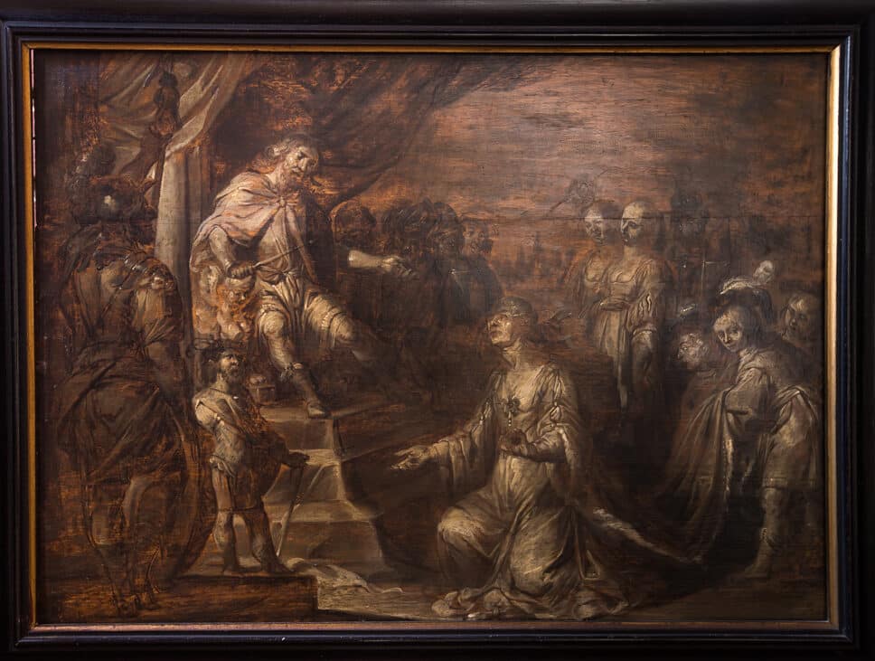 Peinture Tableau, Pastel: Peinture du XVII « Esther before Ahasuerus »