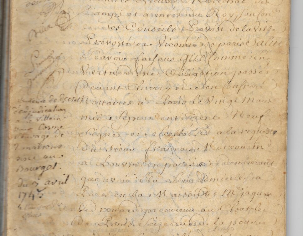 Estimation Livre, manuscrit: Manuscrit