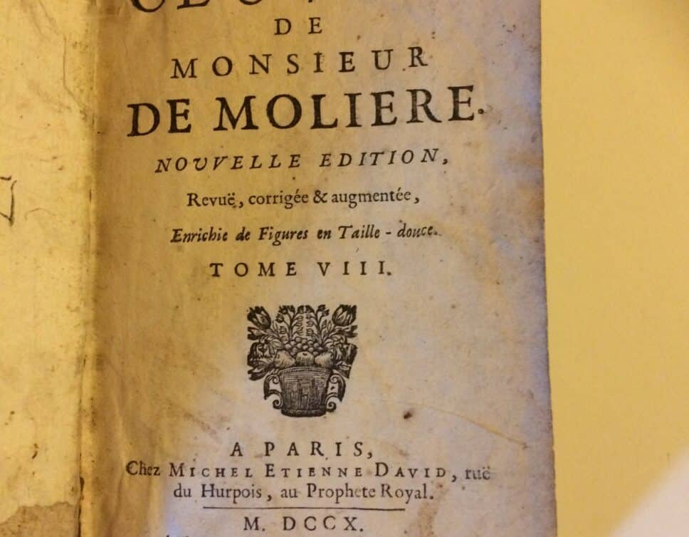 Estimation Livre, manuscrit: Livre : LES OEUVRES DE MONSIEUR DE MOLIERE