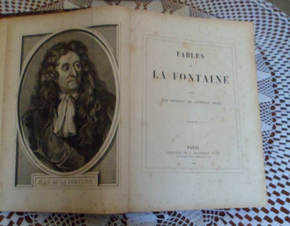 Estimation Livre, manuscrit: Fablier La Fontaine – Hachette 1868