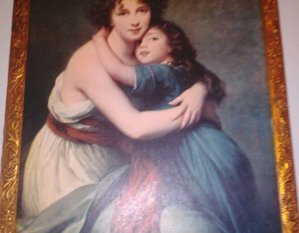 Peinture Tableau, Pastel: tableau Madame Vigée-Le Brun et sa fille, Jeanne-Lucie-Louise