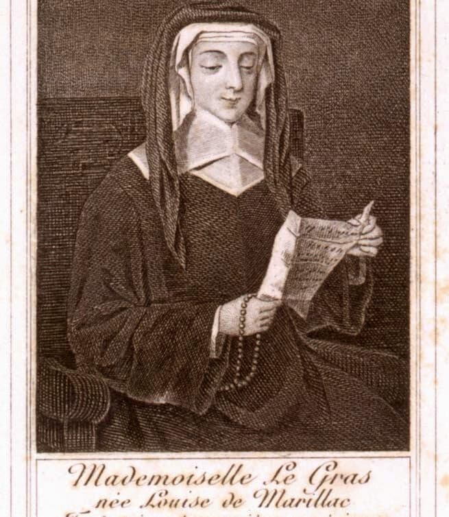 gravure de Louise de Marillac