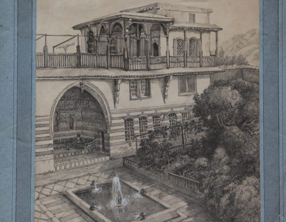 Dessin maison Damas 1843