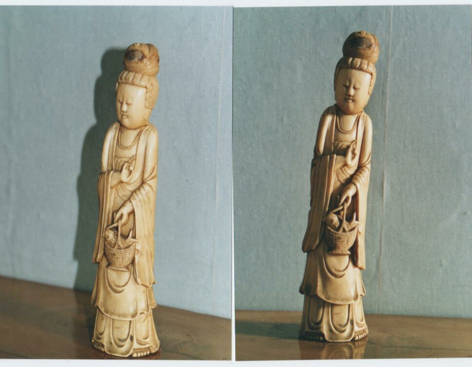 Chinoise-statuette en ivoire