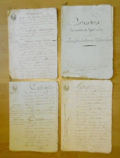 Estimation Livre, manuscrit: Manuscrit datant de 1807
