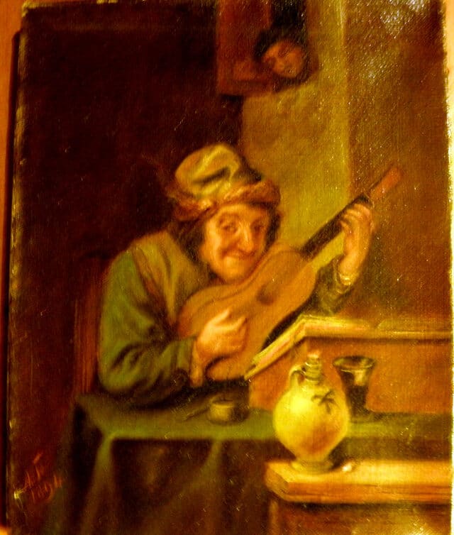 Peinture Tableau, Pastel: 2 huiles sur toile signés A.F(ou S allongé ou J)1894 esprit A.Van Ostrade