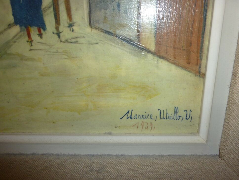 Peinture Tableau, Pastel: Maurice Utrillo  Moulin  Lepic Paris-1939