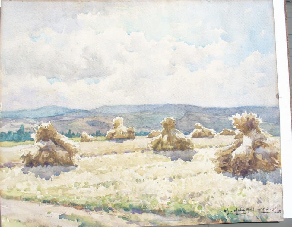 Peinture Tableau, Pastel: HUGREL 1935