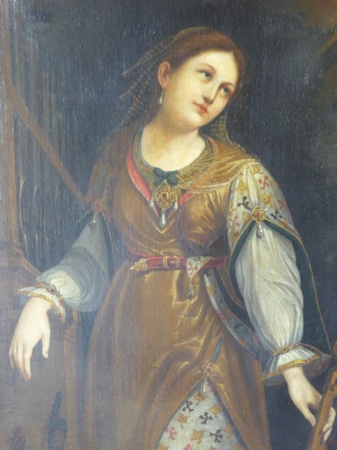 Peinture Tableau, Pastel: Sainte Cécile