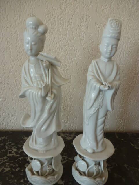 statuettes chinoises en porcelaine
