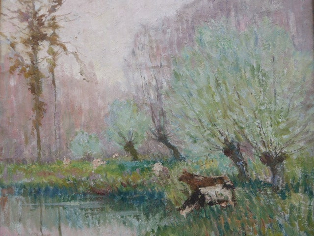 Peinture Tableau, Pastel: tableau signé Jules René Hervé