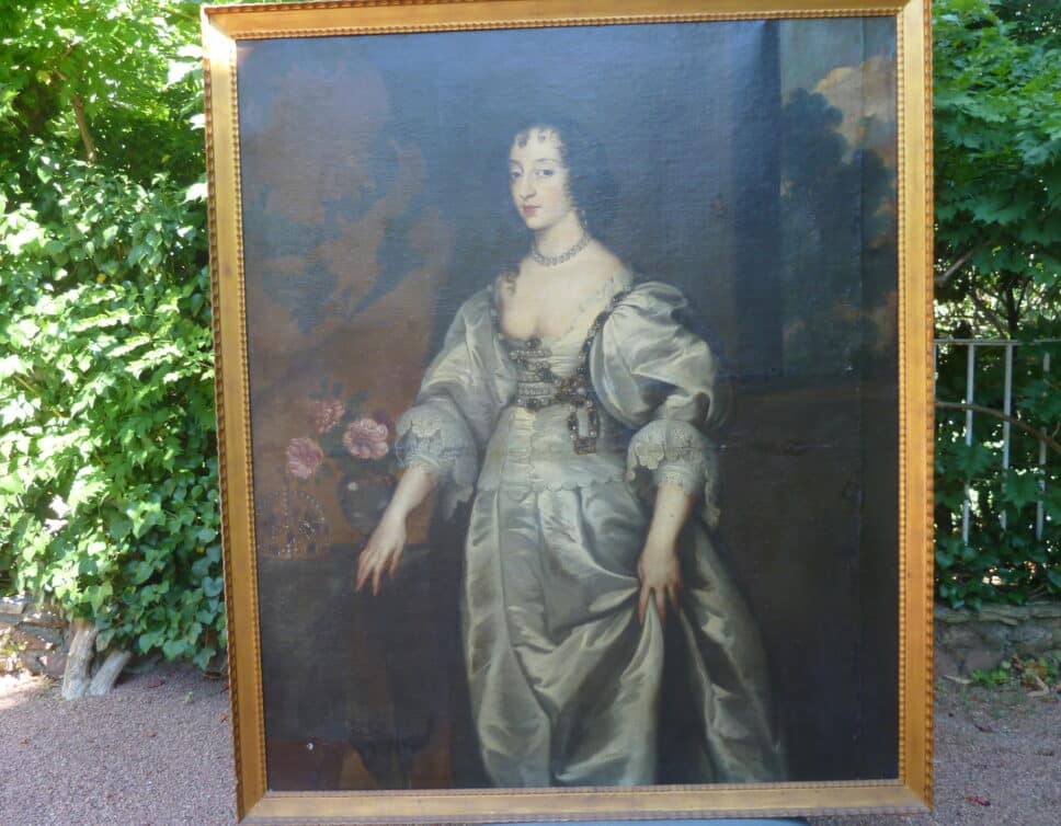 Peinture Tableau, Pastel: Tableau non signé époque Van Dyck