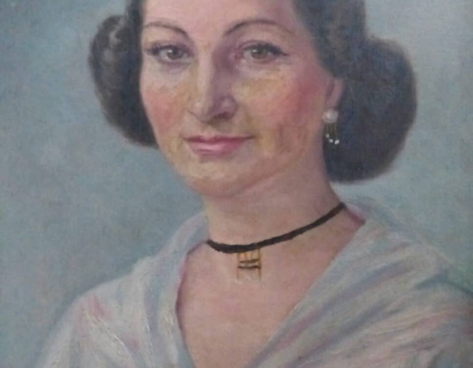 Peinture Tableau, Pastel: Peinture portrait femme brune