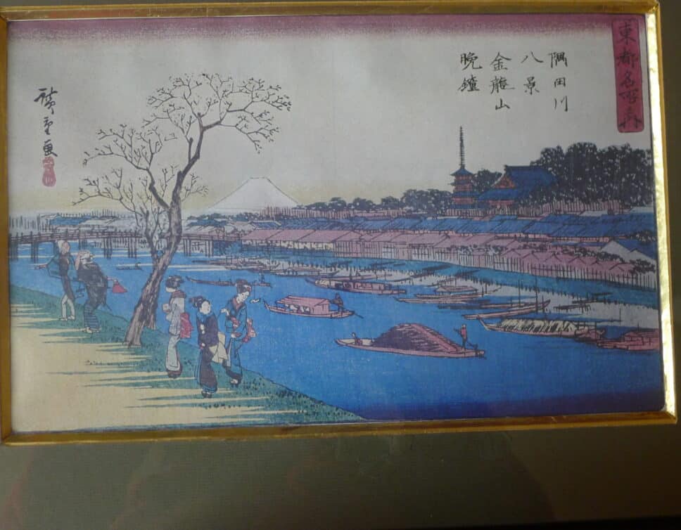 woodcut by Hiroshigue