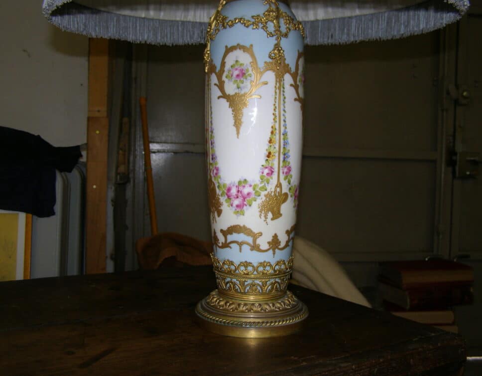 lampe pied sevres