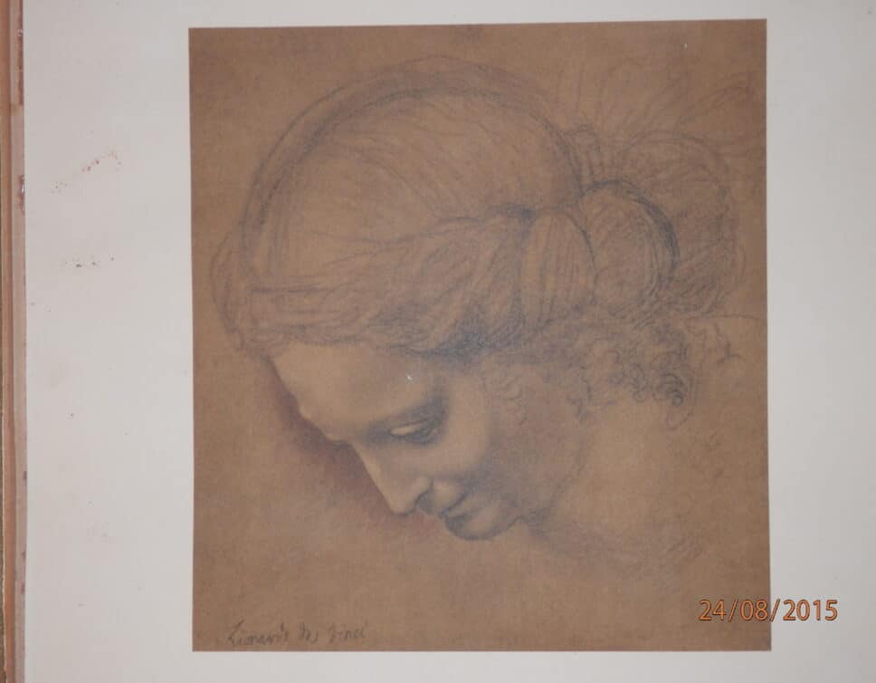 lithographie (copie?) oeuvre de Leonard de Vinci