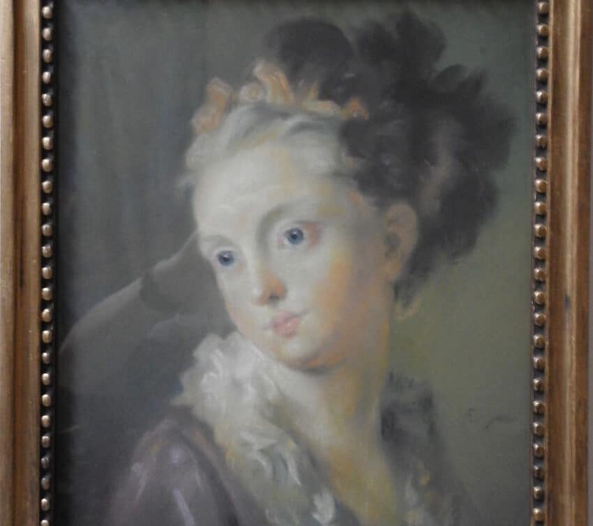Peinture Tableau, Pastel: Portrait jeune fille