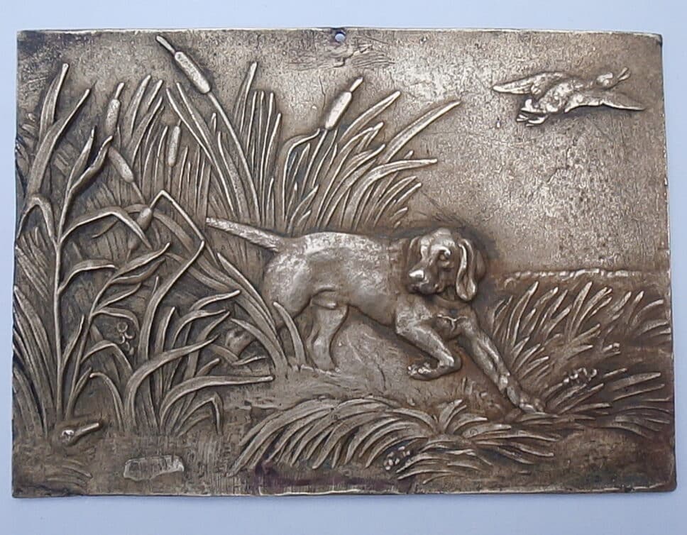 petite plaque en bronze Eck et Durand.