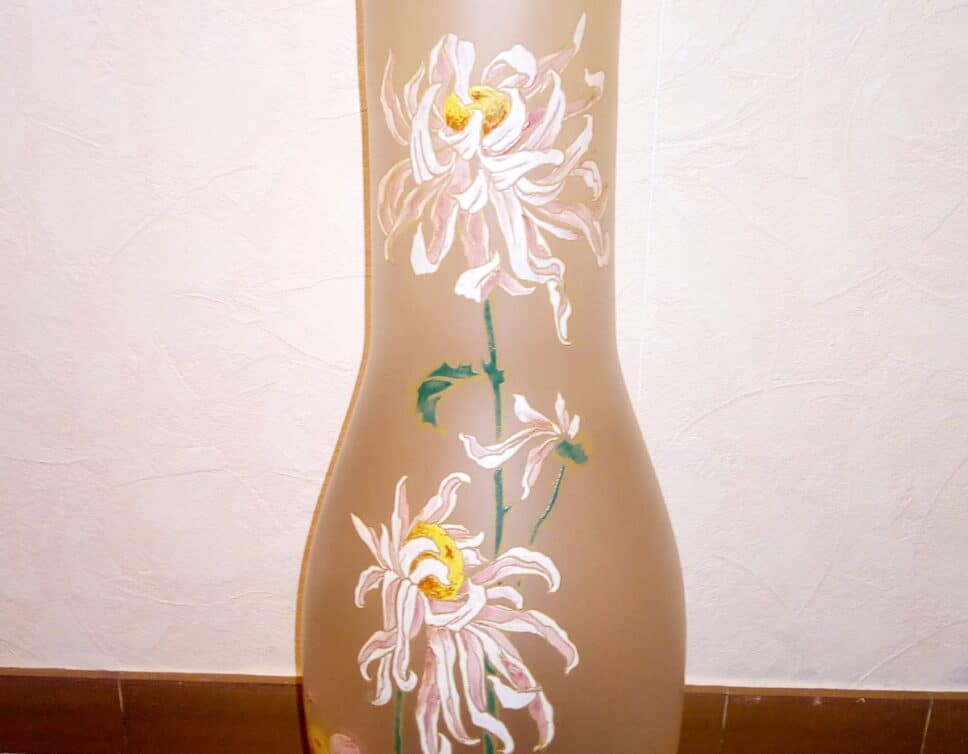 vase peint à la main