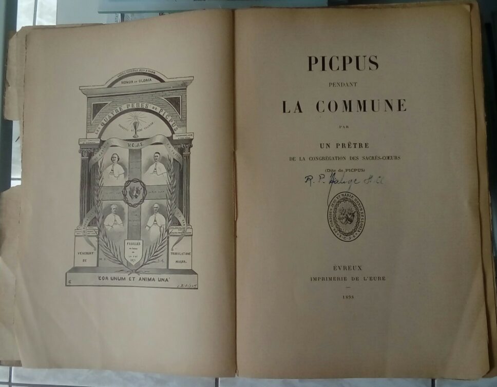 Estimation Livre, manuscrit: Livre sur la période de la Commune.